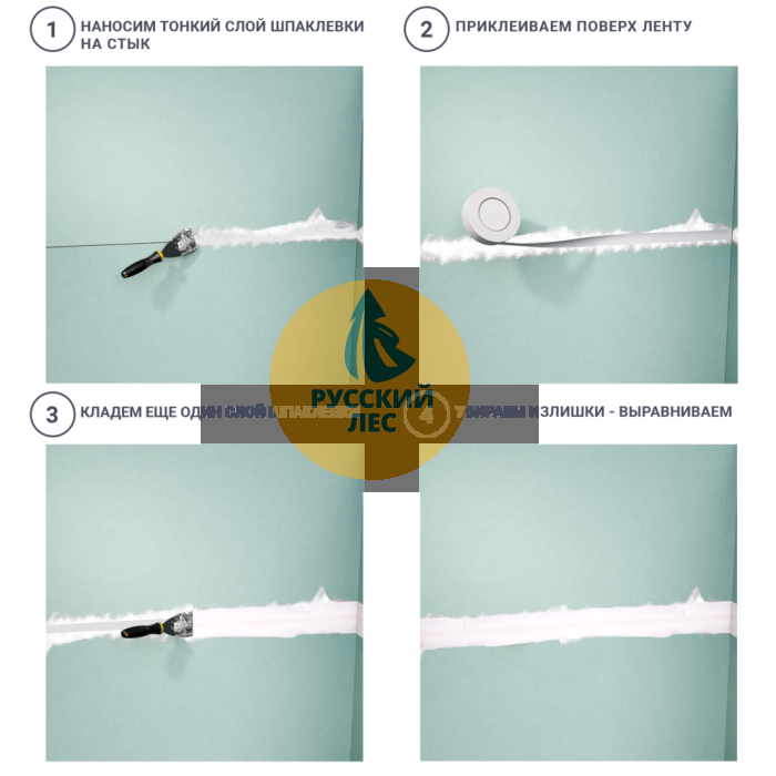 Лента бумажная для швов ГКЛ Knauf Курт 52мм (75м) с армирующими волокнами