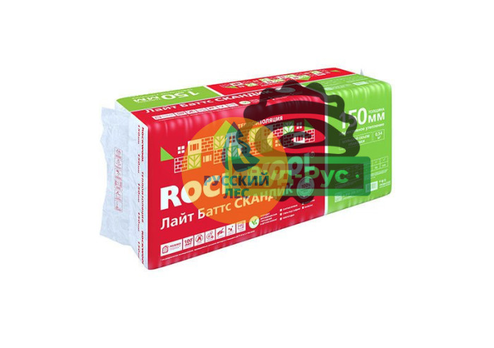 Утеплитель Rockwool Лайт Баттс Скандик 1200х600х150 мм