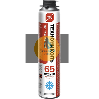 Пена монтажная профессиональная ТЕХНОНИКОЛЬ 65 MAXIMUM зимняя, 12*990гр.