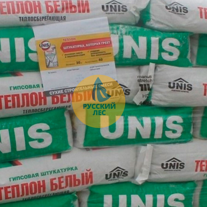 Штукатурка энергосберегающая Теплон белый Unis (Юнис)