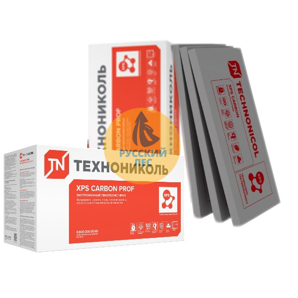Техноплекс XPS CARBON PROF 1180х580х100мм (4 плит) (2,74м2)(0,273м3) карбон
