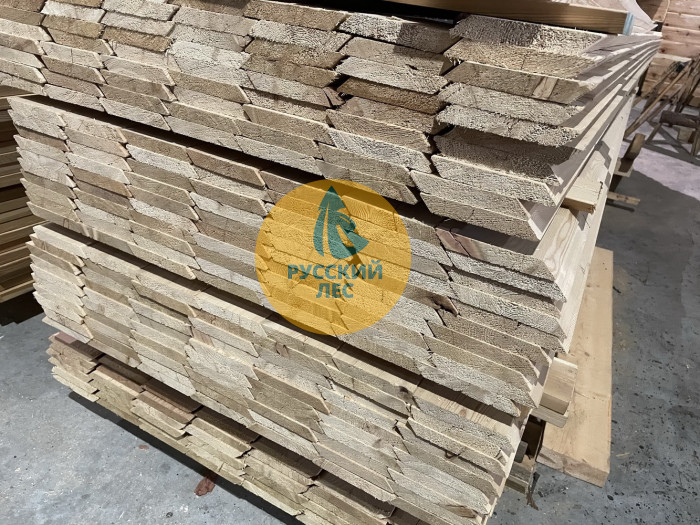 Скошенный планкен из лиственницы А 20мм x 120мм  