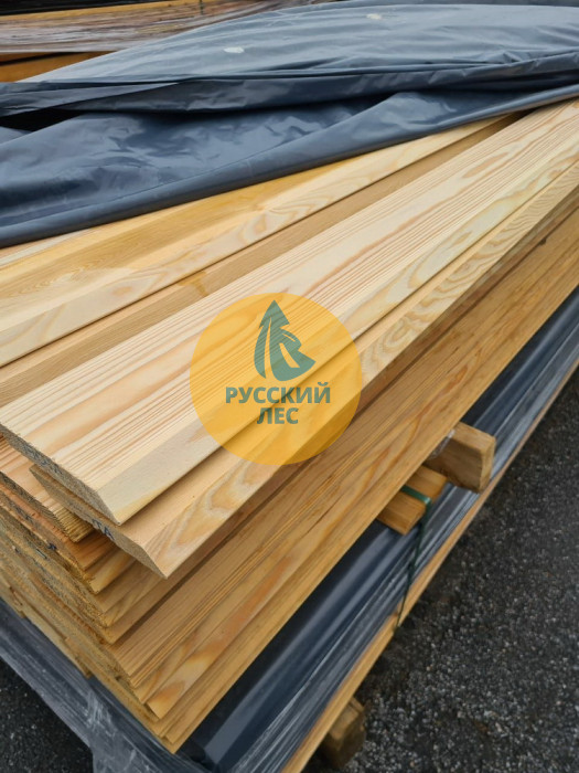 Скошенный планкен из лиственницы B 20мм x 90мм  