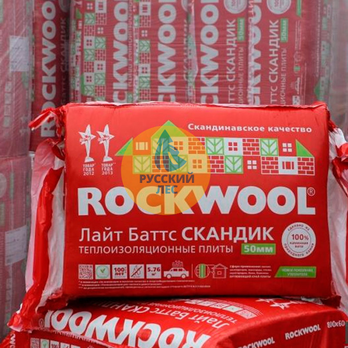Rockwool (Роквул) ЛАЙТ БАТТС Скандик 100мм